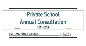 Private School Annual Consultation